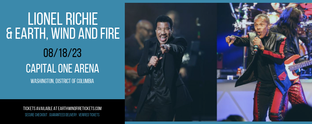 Lionel Richie & Earth, Wind and Fire at Earth, Wind and Fire Concert Tickets tickets Lionel Richie & Earth, Wind and Fire at Earth, Wind and Fire Concert Tickets