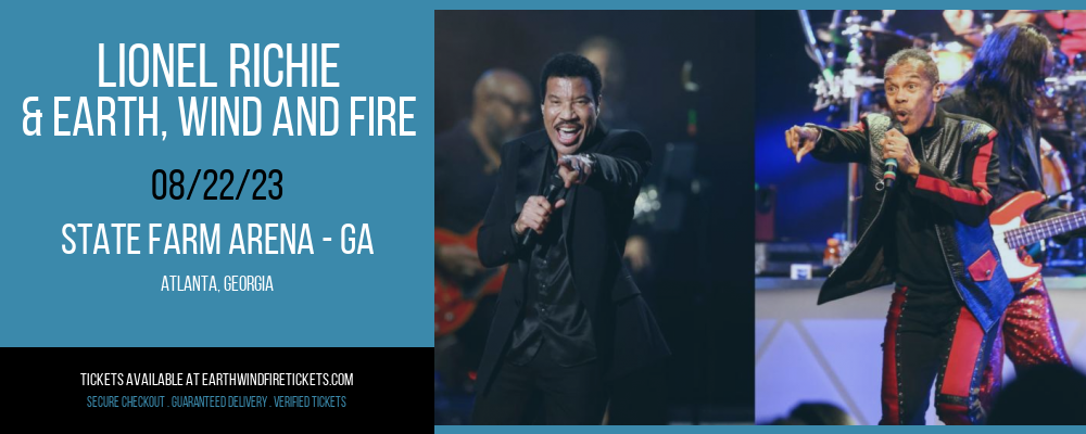 Lionel Richie & Earth, Wind and Fire at Earth, Wind and Fire Concert Tickets tickets Lionel Richie & Earth, Wind and Fire at Earth, Wind and Fire Concert Tickets